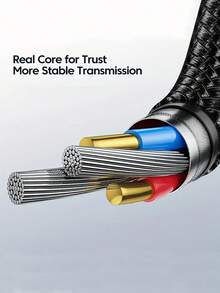 Cable de carga USB trenzado de nailon 3 en 1, cable de carga rápida universal USB a Lightning/Tipo-C/Micro USB, compatible con iPhone 14/13/12/11/Pro/Pro Max/XS Max/XS/XR/X y series, cable de carga de alta eficiencia certificado MFi - Multicolor - Ver 9