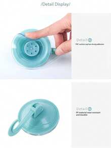 1/2 piezas Ganchos de ventosa de uso pesado de color aleatorio, colgador de pared de plástico al vacío reutilizable y grande, adecuado para baño, ventana, pared, puerta, vidrio, excelente para colgar toallas, utensilios, coronas, decoraciones de Halloween/Navidad/Año Nuevo - Multicolor - Ver 2