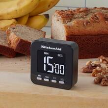 KitchenAid KQ912 99M Temporizador Visual magnético Digital para Evento único con retroiluminación Cocina Aula Temporizador de Huevo Color Negro - NegroNegro - Ver 3