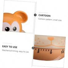 3 Piezas Temporizador mecanico Herramienta de gestión del Temporizador de Juegos Egg Timer mecánico de Cocina es de Cocina el plastico - 3 - Ver 7