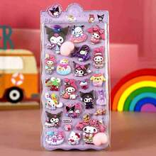 1件热门日本动漫周边商品，日本动漫主题周边商品，紫色连衣裙，多种款式，爱心兔，抓取贴纸，行李贴纸，吉他笔记本 - 彩色 - 查看 9