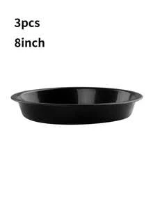 6个装植物托盘，4、6、8英寸塑料材质，坚固耐用，适用于室内外花盆，是理想的花盆容器配件。 - 黑色 - 查看 13