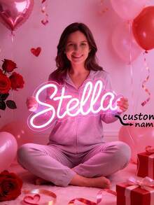 Customized Neon Light Wall Decor, Personalized Dimmable USB Neon Sign, Valentine's Day, Wedding, Birthday Party Gift, Customizable Bedroom Neon Name Plate - 多色3 - 查看 5