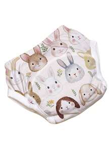 3条装可重复使用婴儿训练裤 - 可爱印花图案，防漏，可水洗，弹性腰带，四季皆宜，婴儿内裤，活泼幼儿服装，舒适贴合，婴儿学习训练裤，男女宝宝均适用