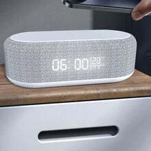 6-In-1 Multifunctional Wireless Speaker Wireless Charging Time Display Alarm Clock Colorful Lights Eye Protection Holiday Birthday Gift - trắng - Xem 7