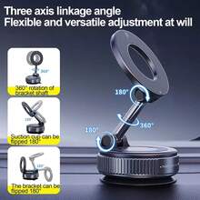 Magsafe Car Mount, Car Mount For IPhone With Strong Magnet, 360° Metal Strut Vacuum Suction Cup Phone Mount For IPhone 17 Air Pro Max/16 15 14 13 12 Series& Android Magsafe Case, Dark Blue - 1pcs - 查看 5