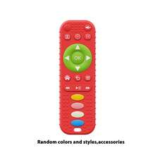 Baby's Remote Control Teether (Red/Blue/Black) -Fun Chew Toy For Youngsters -Silicone Anti-Hand-Biting Chew Toy, Perfect Christmas &Halloween & New Year & Birthday & Children's Day & Easter& Holiday Gift - Multicolor - View 14