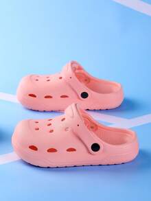 Sandalias casuales ligeras y cómodas de EVA a prueba de golpes para niños, para uso en exteriores y playa, para verano - Rosa - Ver 16