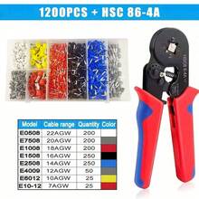 VE Tubular Crimping Terminals, Multi-Function Crimping Terminal Pliers Set, Electrical Equipment Connectors, Crimping Pliers