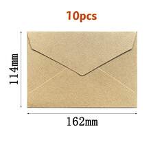 10pcs Envelopes, Office Envelopes, Wedding Invitation Cards, Western Business Invitation Letters, Holiday Gifts, Party Decoration Envelopes, Multi-Style & Multi-Color Wool-Like Texture, DIY Handmade Storage, Solid Color Invitations - Multicolor - View 14