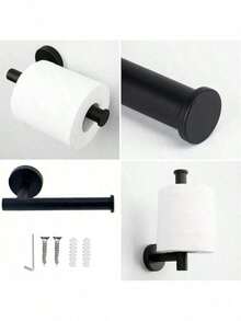 Adjustable Bathroom Towel Rack, 43-65cm Extendable, Thick Stainless Steel Towel Bar, Bathroom Storage, Towel Holder, Multi-Function, Wall-Mounted Hotel Style Towel Rack, With Screws, Brushed Silver, Matte Black, Gold, Space-Saving Bathroom Organizer, Great Gift - Multicolor - View 7