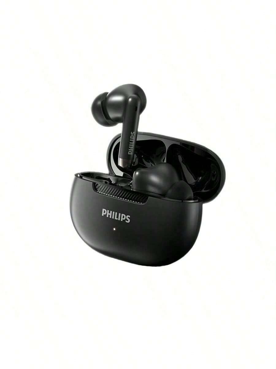 PHILIPS TAT2020 藍牙無線耳機 混合式主動降噪 抗風噪模式 超長續航力 便攜充電倉 高清音質通話 黑色 - 黑色 - 查看 1