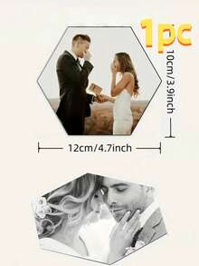 1pc Customizable Cartoon Style Photo Refrigerator Magnet - Personalized Photo Gift, Suitable For Halloween, Christmas, Wedding, Housewarming - Kitchen Decor Magnetic Sticker, Durable, Non-Fading, Removable, Reusable - Fits Any Metal Surface