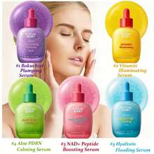 EQQUALBERRY NAD+肽赋活精华液 - 抗衰老韩国护肤品 | 女士圣诞礼物 | 蕴含5种神经酰胺和纯素胶原蛋白，紧致肌肤，淡化皱纹，焕发光彩 - 彩色 - 查看 1