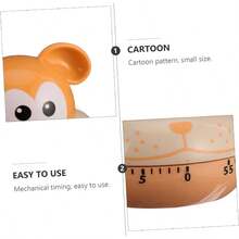 Zerodeko 2 Piezas Temporizador mecanico temporizadores de Cocina Novedad de Horno Egg Timer mecánico Gomas para el Cabello Despertador para niños Animal Gerente - coloressurtidosx2piezas - Ver 6