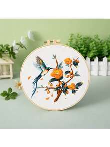 Embroidery Starter Kit, Adult Fabric Cross Stitch Set, DIY Embroidery Beginner Kit (Floral Pattern Included), Embroidery Starter Kit, Suitable For Beginners Fabric Cross Stitch Set, Adult DIY - Multicolor - View 9