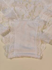 1件装女士性感蕾丝半包臀系带提臀低腰内裤 - 白色 - 查看 4