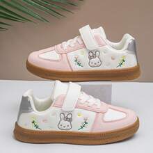 1 par de zapatillas casuales bordadas, zapatos de moda y versátiles para niñas - Rosa - Ver 12