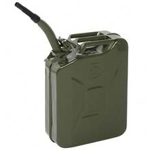 20L Portable American Style Fuel Storage Can – Army Design For Petrol , Leakproof Durable Container For Car Truck Outdoor Camping Emergency Use - 預設 - 查看 5