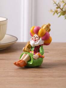 1pc Resin Creative Middle Eastern Figure Holding Star & Moon Statue Decor, For Home Decoration, Living Room, Bedroom, Study, Office, Eid Festival Gift, Best Holiday Gift