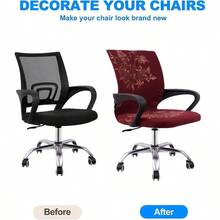 Office Chair Cover Computer Ergonomic Chair Slipcover Mid Back Chair Covers Chair not Included (Style 1) - Estilo 4 - Ver 3