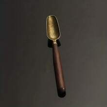 1pc/2pcs Ebony Wood & Alloy Elegant Tea Spoon - Suitable For Gongfu Tea Ceremony, Coffee Stirring And Beverage Enjoyment - Multicolor - View 12