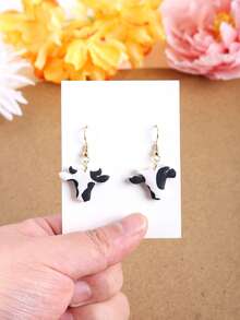 Cow Spotted Clay Cutter, For Jewelry Making; Cow Shape Clay Earring Cutter; Animal Clay Cutter, For Polymer Clay Jewelry Earrings; Clay Cutter Set - Clay Cutter - View 6