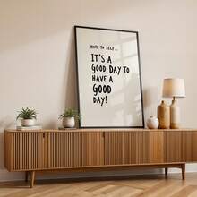 1 Tranh canvas treo tường không khung "Chúc một ngày tốt lành" theo phong cách tối giản, truyền cảm hứng tích cực, trang trí phòng ngủ, đồ dùng cần thiết cho ký túc xá, quà tặng sinh nhật và trang trí tiệc, trang trí phòng ngủ kiểu chữ cổ điển, trang trí phòng theo phong cách thẩm mỹ, tranh in treo tường, đồ dùng cần thiết cho phòng ký túc xá sinh viên, trang trí nhà cửa phòng ngủ. - Nhiều màu - Xem 4