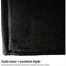 Matrimonial King Size Ultrasuave 400GSM Frazada de Franela Manta Individual Frazada Cómoda y Calientita Cobijas Calientitas Cobertores para Cama Sofá Dormitorio Oficina Viaje ()(Color Negra Matrimonial(200*230cm)) - Multicolor - Ver 7