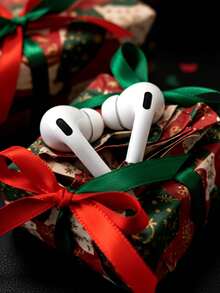 时尚无线蓝牙耳机，5.3mm入耳式设计，强劲低音，超长续航，带麦克风，适用于笔记本电脑、平板电脑、手机、运动健身等场景。圣诞节/送礼佳品。