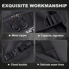 Mochila de motocicleta para hombre de gran capacidad impermeable para hombre con bolsillo para laptop talla grande - como en la foto - Ver 6