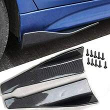 2pcs Universal Car Bumper Lip Diffuser, Detachable Spoiler Protector, Wing Spoiler, Rear Angle Rear Spoiler Modification. Proper Installation Can Reduce Reverse Airflow And Act As A Spoiler Under Specific Conditions.