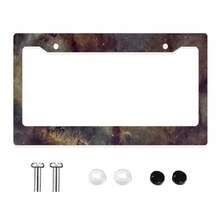 1 pieza Marco de matrícula de plástico con estampado colorido, de 6x12 pulgadas, con 2 orificios y kit de tornillos, decoración de coche retro y divertida, cumple con los estándares de automóviles de EE. UU. - 12x6 pulgadas - Ver 8
