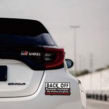 Car Sticker "Keep Distance" Personalized Creative Decal Sticker, Suitable For Car Rear Bumper, Rear Window, Motorcycle, Waterproof Vinyl Material, No Residue - A - View 5