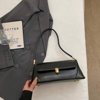 Bolso baguette casual y elegante para debajo del brazo, versátil para el uso diario, regalo del Día de San Valentín, citas y salidas