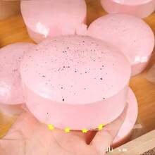 New Strawberry Mousse Cake Slow Rebound Stress Relief Squeeze Toy, Super Slow Soft Sticky Hands Feeling Pressure Relief - Multicolor - View 10