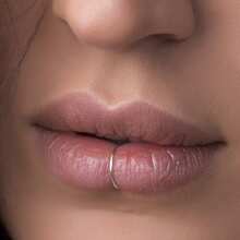 Fake Lip Ring Fake Labret Studs Sticker Fake Piercings Nose Stud, Fake Eyebrow Stud Punk Fake Face Piercing Jewelry Stainless Steel Non Piercing Y2K Disposable Stickers - Fake Piercing Set - View 8