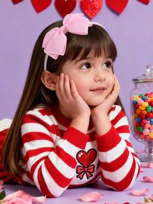 小女童蝴蝶結裝飾髮箍