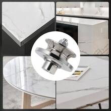 V20 Diamond Edge Router Wheel 20mm Bullnose Grinding Wheel M14 Diamond Router Bit Vacuum Brazed For Concrete Granite Marble Stone M14 Thread - 銀色 - 查看 7