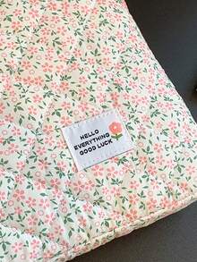 Fluffy Laptop Sleeve, Cute Computer Bag, Floral Print Quilted, Compatible With MacBook 11 13 14 15.6 16 Inch Pro M4/M3/M2/M1 Pro/Max, Laptop/Tablet Carrying Case, Floral Pattern IPad Protective Cover, Laptop Bag, Laptop Sleeve, Laptop Protective Case, Laptop Protective Case, Laptop Protective Case, Essential For Men And Women Travel