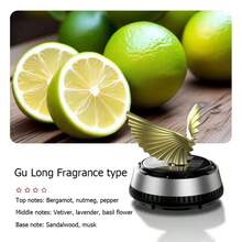 1pc Solar Powered Eagle Rotating Car Aromatherapy Diffuser, Car Interior Decoration Accessories, Dashboard Fragrance - A - View 11