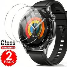 2 Packs HD Clear Tempered Glass Screen Protector Compatible With Huawei Watch GT 6 5 4 3 Pro Glass Screen Film Anti-Scratch Glass Film Watch GT6 GT5 GT4 GT3 Pro Case Size 41mm 42mm 46mm Glass Cover Screen Film Gift For Birthday/'s Day/Boy/Girlfriends Screen Protection Essentials, Applicable To Daily Shield, Office, Home Daily Shield Office Home Watch Cover Watch Accessories Watch Screen Protector Waterproof Shockproof Anti-Fall Scratch Resistant - 2PCS - View 9