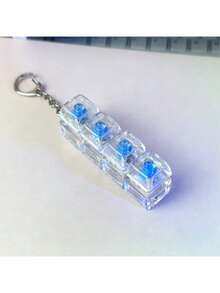 1 chiếc móc khóa bàn phím giảm căng thẳng dành cho người lớn - Các phím nhiều màu sắc, chất liệu PC bền. - Nhiều màu - Xem 11