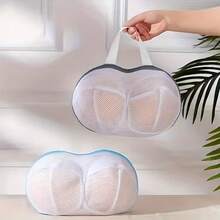 High-Quality Bra Washing Bag - Zippered Mesh Protector For Delicate Items And Sportswear | Design That Resists Deformation For Gentle Machine Washing 3-In-1 Delicate Laundry Bag: Airy Mesh + Snag-Free Zipper, Essential For Swimwear And - Blue/1pcs - View 2