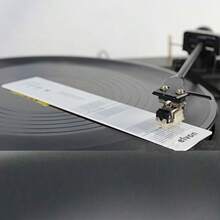 Nobsound Alineación de cartuchos acrílicos Baerwald Protractor fonografía herramienta de alineación de discos LP vinilo con lupa - como en la foto - Ver 3