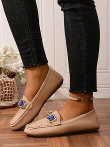 2025 Damen Mokassin Flache Schuhe, Slip-On Loafer, Lässig Schuhe, Mayioan Quaste, vielseitige weiche Sohle Penny Schuhe, elegant & modisch, geräumig & leicht, ermüdungsresistente Loafer - Kamelfarben - Übersicht 7