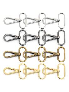 Set de 5 piezas de mosquetón de metal de 16/20/25/32/38mm para collar, correa, cinturón, llavero, bolso y otros accesorios DIY - Multicolor - Ver 6