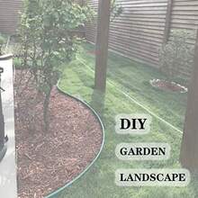 Estacas de jardín de 25 piezas estacas de plástico con bordes de césped de 10 pulgadas para decoración al aire última intervensión bordes y tablero de terraza color negro - Paquete de 25 negro - Ver 7