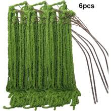 2/4 bông lan hoa tử đằng tím nhân tạo, lan hoa giọt nước mắt, lan hoa cưới nhân tạo, lan hoa dền lụa nhân tạo, hoa cưới màu đỏ tía, bó hoa cưới kiểu thác nước, thích hợp trang trí phông nền đám cưới, trang trí khách sạn, tự tay cắm hoa, cắm hoa trang trí bình, trang trí tường, quà tặng Ngày của Mẹ, sinh nhật, tiệc tùng. - màu xanh lá - Xem 10