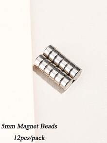 5mm Round Magnetic Beads, Ice Flower & Water Wave Pattern Nail Art Magnets, Detachable Strong Cylinder Magnets, Professional DIY Nail Design Shiny Effect Accessories, Salon Nail Art Tool Strong Small Round Magnets, Easy Magnetic Attachment, Suitable For Nail Art Enthusiasts And Beginners - Multicolor - View 14
